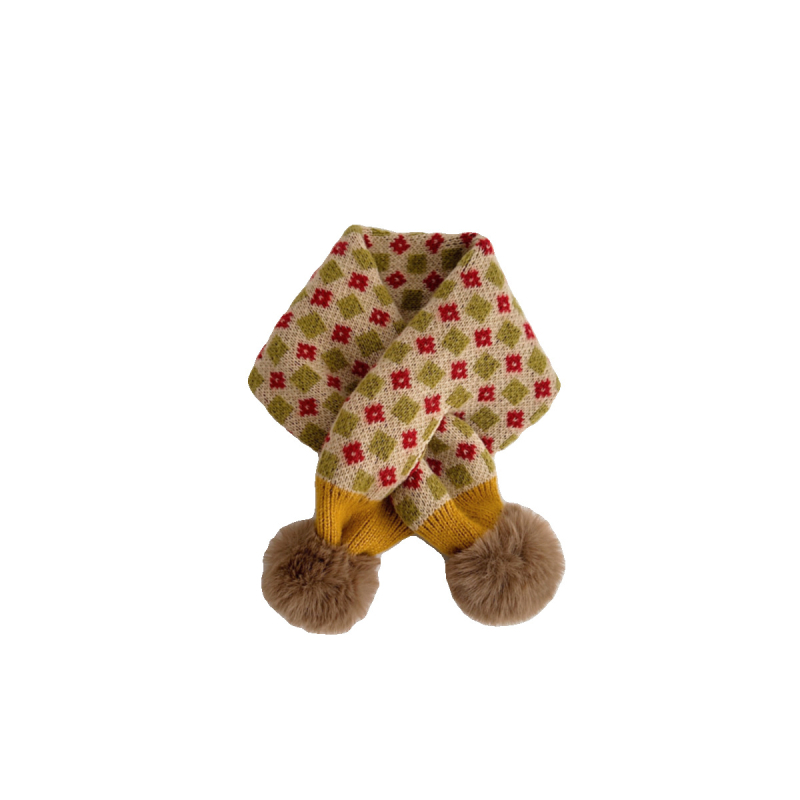 Βρεφικός κασκόλ από βαμβάκι, πλεγμένος με warp knitting, με λειτουργία αυτοθερμανσης, Jiami, φρέσκο και γλυκό ύφος.