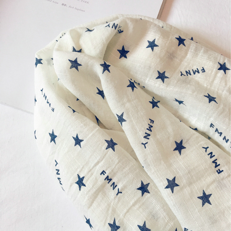 Παιδικό φουλάρι βαμβακερό-λινό, πλεκτό, προστασία από σκόνη, άνοιξη, βαμβάκι 51–60% / κάνναβη ≤10%