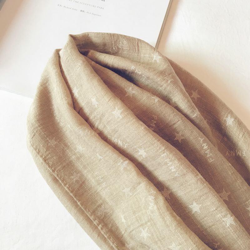 Παιδικό φουλάρι βαμβακερό-λινό, πλεκτό, προστασία από σκόνη, άνοιξη, βαμβάκι 51–60% / κάνναβη ≤10%