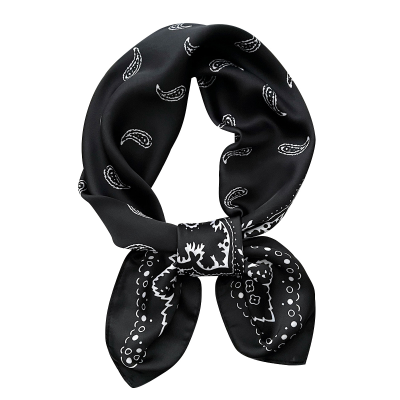 Τετράγωνο φουλάρι με ευέλικτο, μινιμαλιστικό και κομψό σχέδιο, πολυεστερικό ύφασμα για την άνοιξη