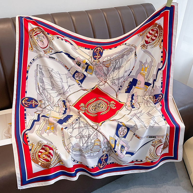 Φουλάρι, Κορεάτικό σάλι, Επαγελματικό OL, Διακοσμητικό σάλι, Τετράγωνο, Τουίλ πολυεστέρας, tie-dye, καλοκαίρι