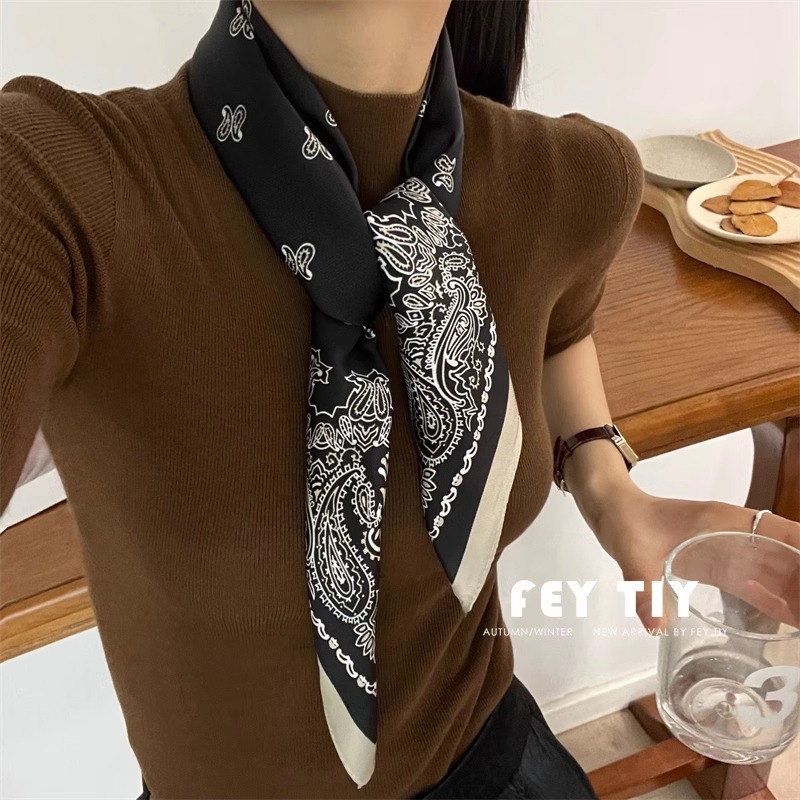 Kvadrātšalle, warp-knit poliesters, izdrukāts audums, pavasaris 2025, izcelsme Jinhua