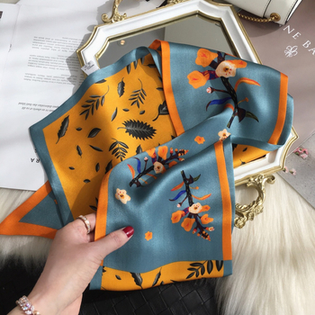 Mulberīras zīda šalle, Hepburn stils, punktēts raksts, satīna apdare