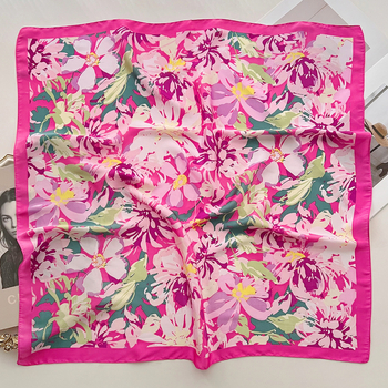 Γυναικεία τετράγωνη εσάρπα για καλοκαίρι, ελαφριά με εκτύπωση, warp knitting τεχνολογία, προστασία από τον ήλιο, στυλ τετράγωνης πετσέτας, λανσάρισμα Άνοιξη 2025