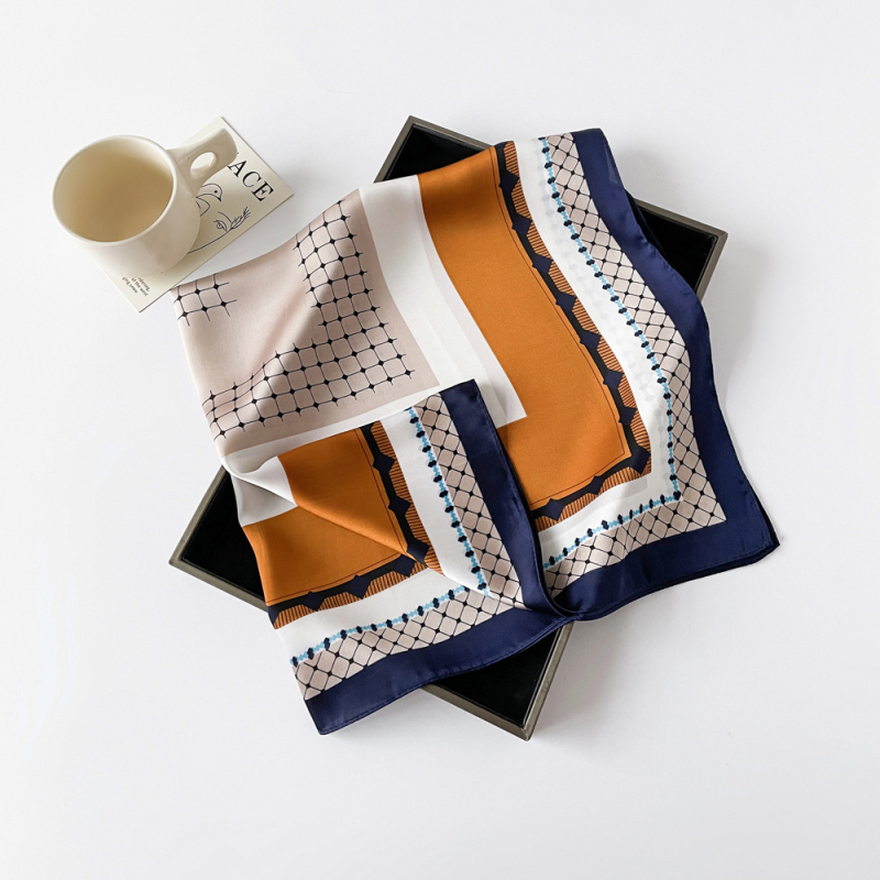 Τυπωμένο chiffon φουλάρι, πολυεστερικό ύφασμα, απλή ύφανση, καλοκαίρι.