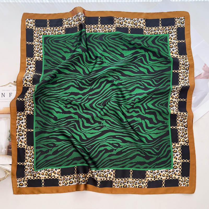 Εσάρπα από συνθετικό μετάξι για γυναίκες - τετράγωνο warp-knit πολυεστερικό αξεσουάρ, Άνοιξη 2025, στυλ προσωπικότητας