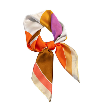 Kvadrātveida šalle no mākslīgā zīda – poliesters, austuv Warp knitting audums, ātri žūst, putekļu aizsardzība, pavasaris–rudens