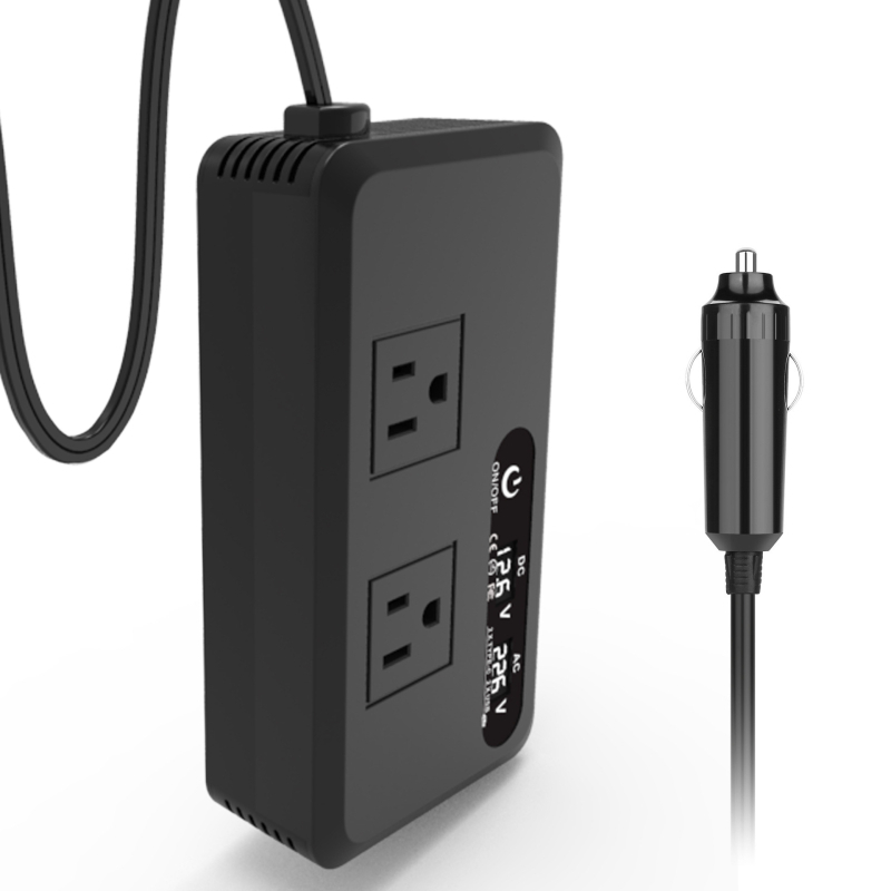 Μετατροπέας ισχύος αυτοκινήτου 200W, είσοδος 12V, έξοδος 220V/110V, τρεις θύρες USB 4,2A γρήγορης φόρτισης, CE/RoHS