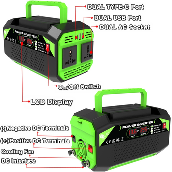 Μετατροπέας 600W 12V σε 220/110V για σπίτι και αυτοκίνητο - Απόδοση 95%, CE ROHS FCC UL πιστοποιήσεις