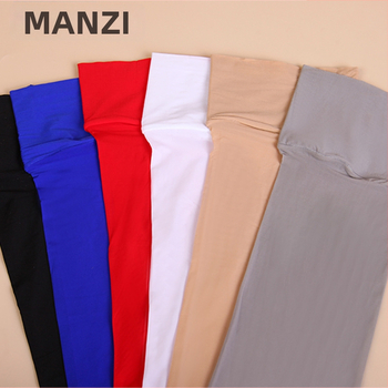 Manzi νάιλον κάλτσες μηρού, μονόχρωμες, λεπτές, μακρύς σωλήνας, υψηλή ελαστικότητα