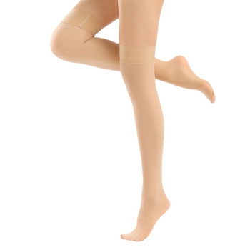 Manzi νάιλον κάλτσες μηρού, μονόχρωμες, λεπτές, μακρύς σωλήνας, υψηλή ελαστικότητα