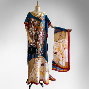 Γυναικείος φουλάρι από τεχνητό μετάξι, ρετρό-εθνοτικό στυλ, φλοράλ μοτίβο, ύφανση warp, διακοσμητικό αξεσουάρ για άνοιξη έως φθινόπωρο