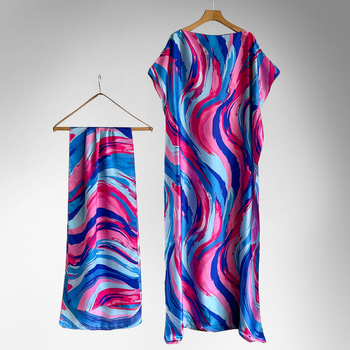 Γυναικείος φουλάρι από τεχνητό μετάξι, ρετρό-εθνοτικό στυλ, φλοράλ μοτίβο, ύφανση warp, διακοσμητικό αξεσουάρ για άνοιξη έως φθινόπωρο