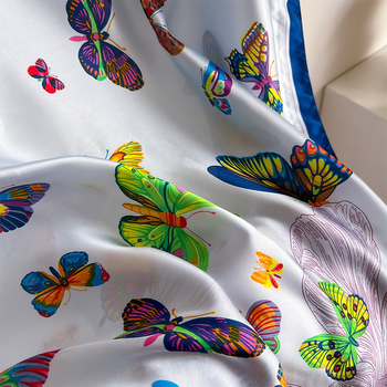 Σετ από Ρόμπα από Ψεύτικο Μετάξι και Μακρύ Φόρεμα με Μπλούζα Προστασίας από τον Ήλιο και Σάλι Μπρόκατ (Ψεύτικο Μετάξι, Warp Knitting, Λογοτεχνικό Ρετρό, Καλοκαίρι 2025, Zhejiang)