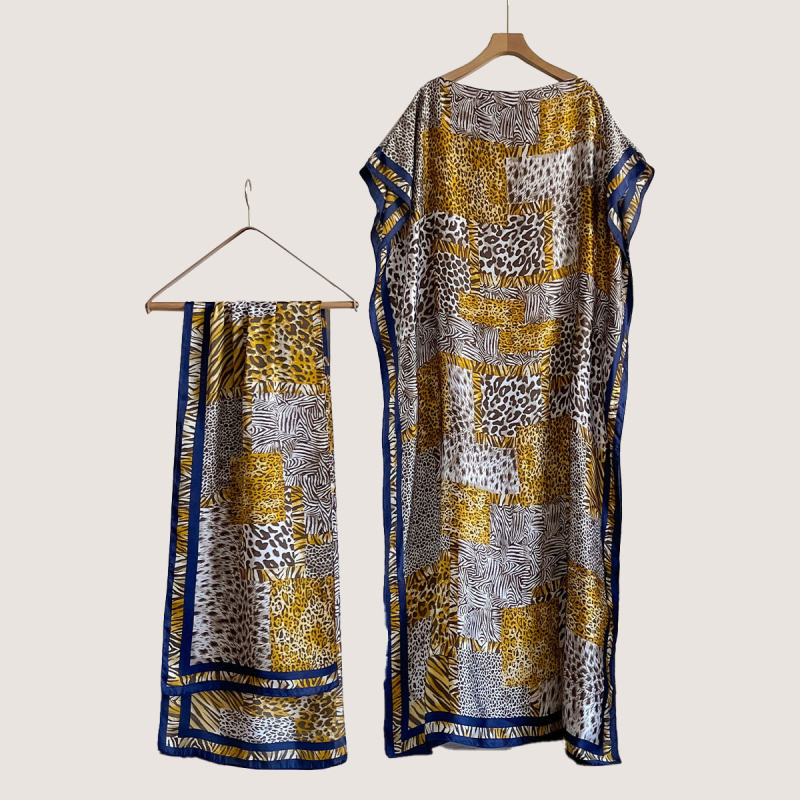 Sieviešu vasaras kleita ar saules aizsardzību no mākslīgā zīda, warp adīta audums, literāri retro stils, vasara 2025