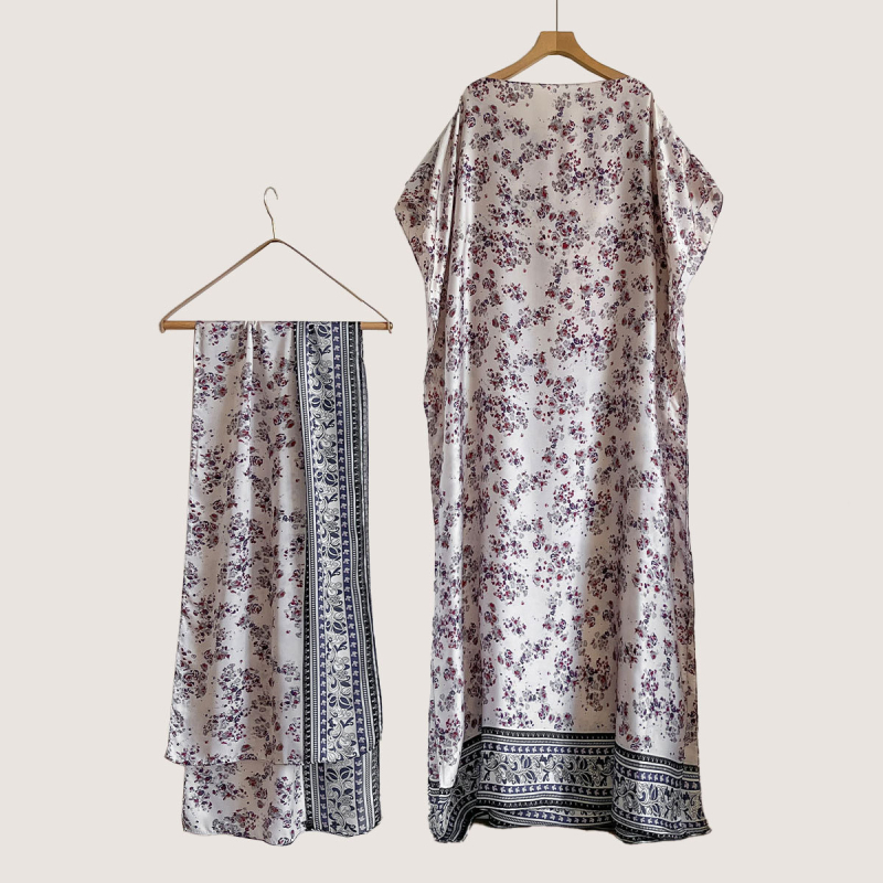 Sieviešu vasaras kleita ar saules aizsardzību no mākslīgā zīda, warp adīta audums, literāri retro stils, vasara 2025