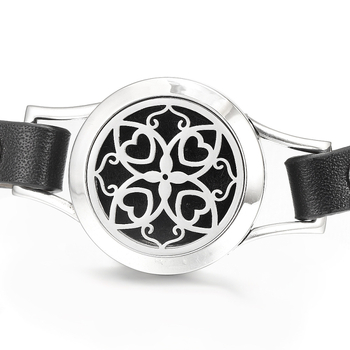 Ανοξείδωτο βραχιόλι διάχυσης αιθέριων ελαίων, IBERIS, Unisex, ελαφρύς πολυτελής σχεδιασμός, Διακόσμηση με άνθη, Αρωματοθεραπεία