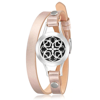 Ανοξείδωτο βραχιόλι διάχυσης αιθέριων ελαίων, IBERIS, Unisex, ελαφρύς πολυτελής σχεδιασμός, Διακόσμηση με άνθη, Αρωματοθεραπεία