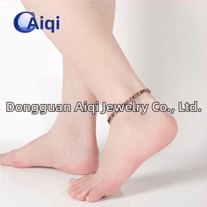 Μαγνητικό βραχιόλι αστραγάλου από χαλκό, σε σχήμα καρδιάς, γυναικείο, κορεατικό στυλ, ατόφιος χαλκός