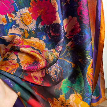 Γυναικεία ρόμπα-φουλάρι εξωτερικού ντυσίματος — συνθετικό μετάξι, καλοκαίρι/άνοιξη/φθινόπωρο, ρετρό εθνοτικό στυλ, μεσαίου μήκους, εκτυπώσεις σε διάφορα μοτίβα