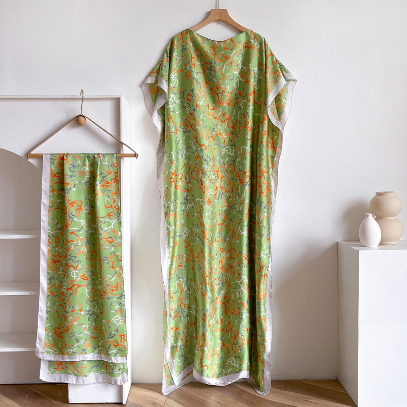 Μακριά φόρεμα πολυεστέρα με εκτύπωση – κομψό και ευέλικτο, ύφανση warp knitting; 100% πολυεστέρας; εκτύπωση υφάσματος; καλοκαίρι.