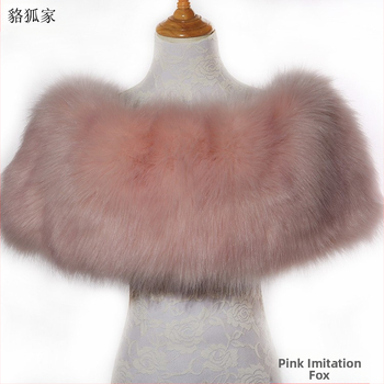 Κάπα-πούλοβερ από ακρυλικό/ψεύτικη γούνα, μονοχρωμικό σχέδιο, ζεστό, για γυναίκες, κατάλληλη για χειμώνα, άνοιξη και φθινόπωρο