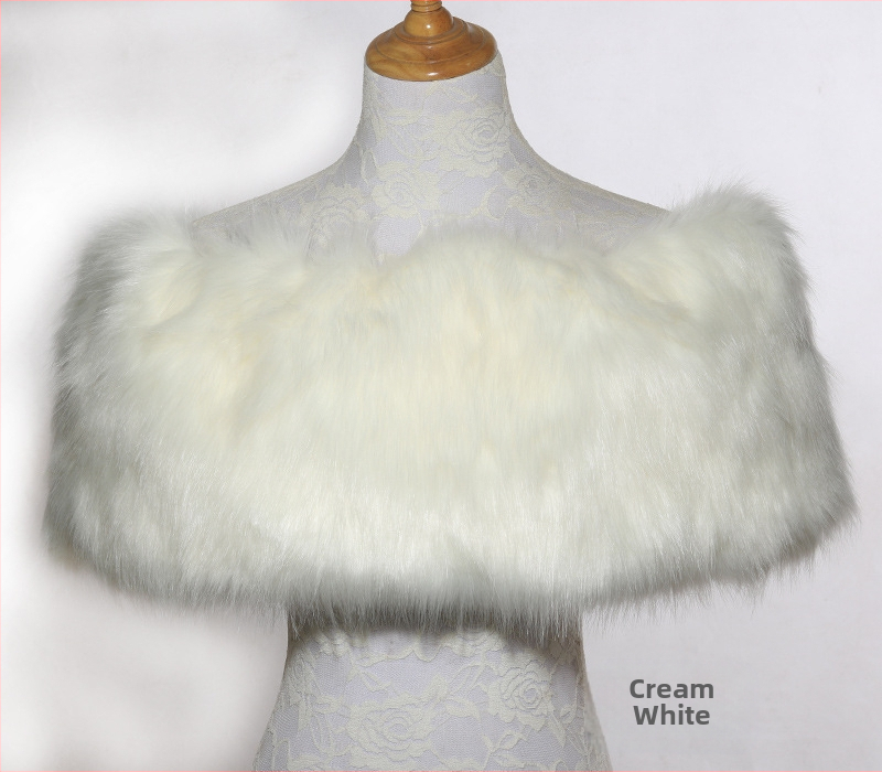 Κάπα-πούλοβερ από ακρυλικό/ψεύτικη γούνα, μονοχρωμικό σχέδιο, ζεστό, για γυναίκες, κατάλληλη για χειμώνα, άνοιξη και φθινόπωρο