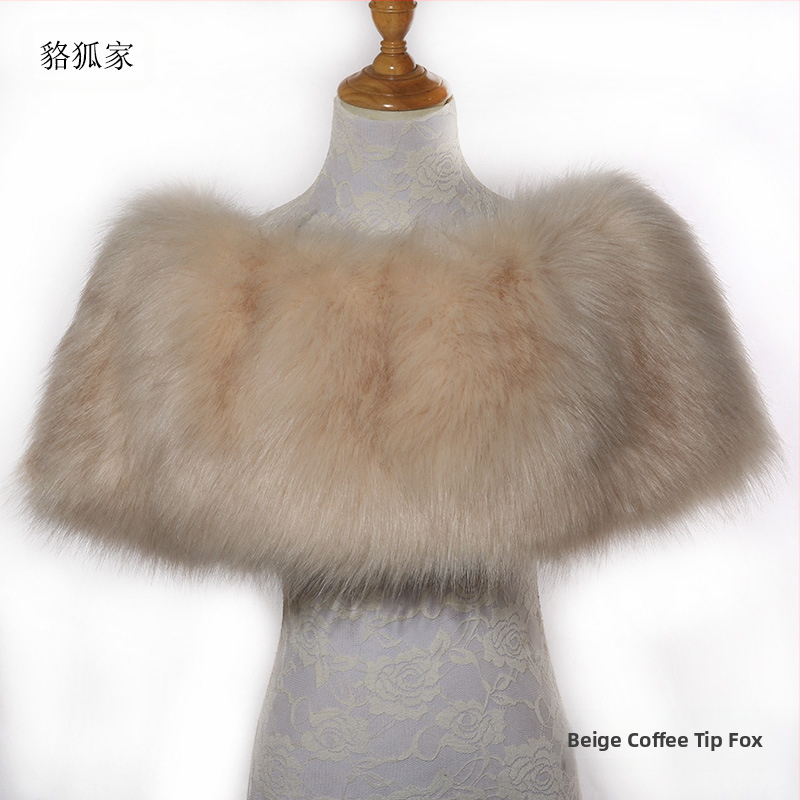 Κάπα-πούλοβερ από ακρυλικό/ψεύτικη γούνα, μονοχρωμικό σχέδιο, ζεστό, για γυναίκες, κατάλληλη για χειμώνα, άνοιξη και φθινόπωρο