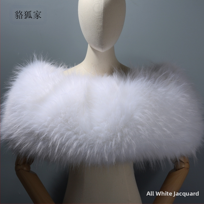 Κάπα-πούλοβερ από ακρυλικό/ψεύτικη γούνα, μονοχρωμικό σχέδιο, ζεστό, για γυναίκες, κατάλληλη για χειμώνα, άνοιξη και φθινόπωρο