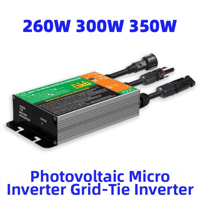 Φωτοβολταϊκός μικρο-αντιστροφέας συνδεδεμένος στο δίκτυο, είσοδος 22-50V, έξοδος 110/220V, ισχύς έως 320W, απόδοση 92,5%, διαστάσεις 35x76x233 mm