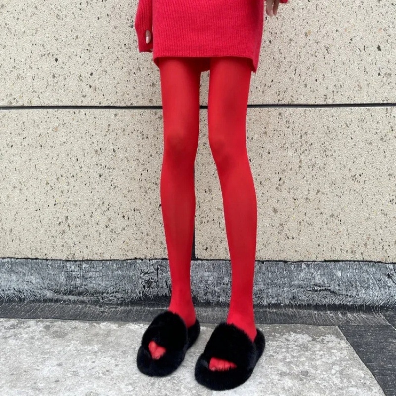 Βελούδινο καλσόν με πόδια, λεπτό, πολυεστέρας, vintage στυλ