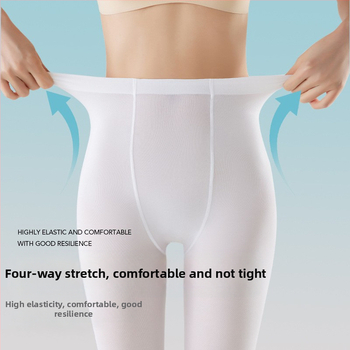 Γυναικείες χορευτικές καλσόν Velvet – anti-snag, μονόχρωμο σχέδιο, 50D, πολυεστέρας 50–70%