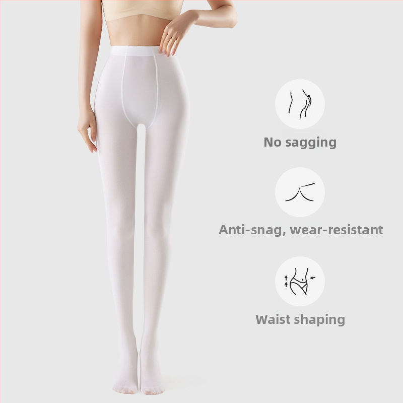 Γυναικείες χορευτικές καλσόν Velvet – anti-snag, μονόχρωμο σχέδιο, 50D, πολυεστέρας 50–70%