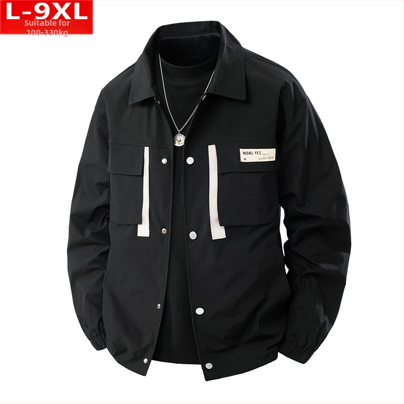 Αντρικό μπουφάν με πέτο γιακά, χαλαρή γραμμή, τσέπες με patch, μονόπετα κουμπώματα, πολυεστερικό ύφασμα