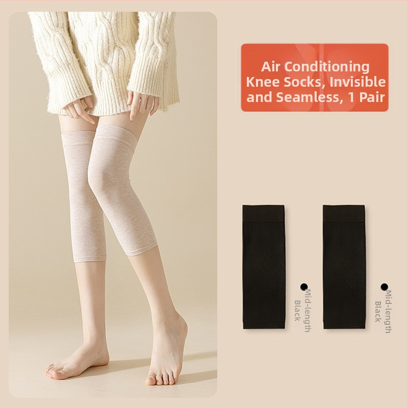 Γυναικείες κάλτσες μέχρι το γόνατο από νάιλον, λεπτές, 15D, με αντιολισθητική σιλικόνη, αντιτριβή