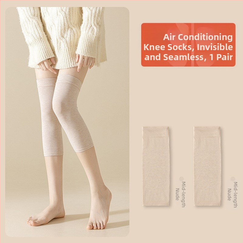 Γυναικείες κάλτσες μέχρι το γόνατο από νάιλον, λεπτές, 15D, με αντιολισθητική σιλικόνη, αντιτριβή