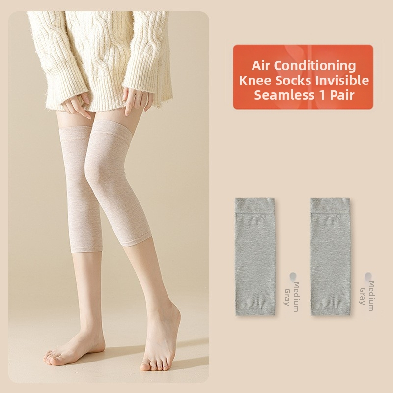 Γυναικείες κάλτσες μέχρι το γόνατο από νάιλον, λεπτές, 15D, με αντιολισθητική σιλικόνη, αντιτριβή