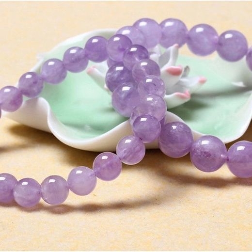 Γυναικείο βραχιόλι από αμέθυστο κρύσταλλο, λεβάντα απόχρωση, σε σχήμα ζώου/ζωδιακού κύκλου, χειροποίητο αξεσουάρ για το χέρι