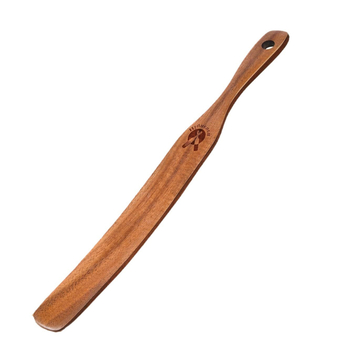 Fából készült konyhai spatula nyéllel – tészta és saláta keveréséhez, logó nyomtatás és testreszabás elérhető, márka Qianchang