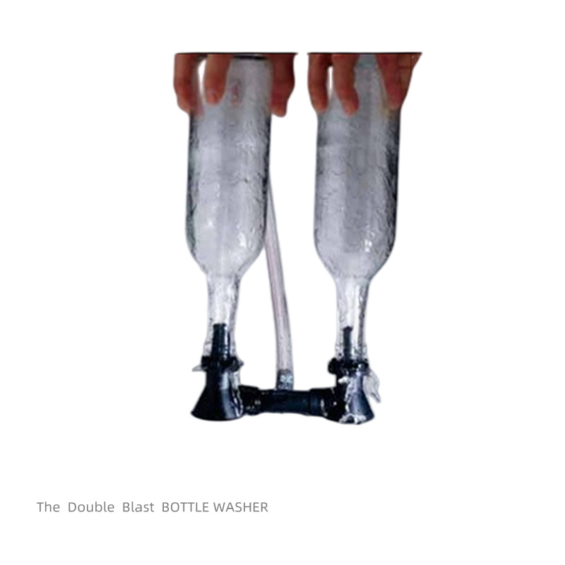 Rankinis butelių plovimo įrenginys East Hall Laurel Double Blast mažo burnos skersmens buteliams