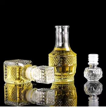 Γυάλινο μικρό μπουκάλι κρασιού για γευσιγνωσία – διανομέας δειγμάτων, χωρίς εκτύπωση λογότυπου, μάρκα zh