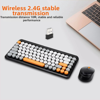 Bezvadu tastatūras un peli komplekts – Bluetooth savienojumi, ergonomisks atbalsts, pielāgošana pieejama