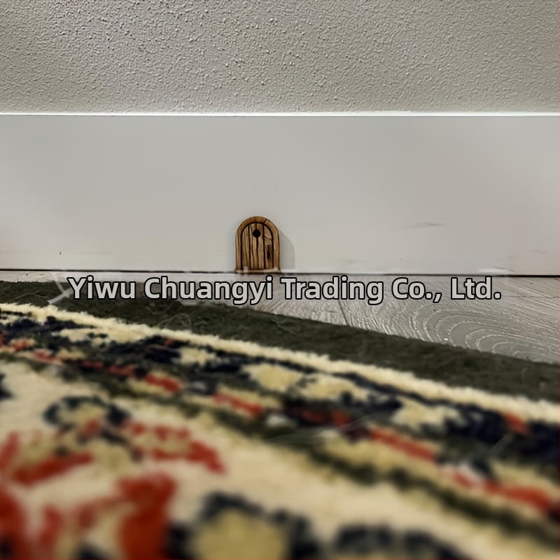 Αξεσουάρ κούκλας — Ξύλινη 2D Πόρτα Νεράιδας για εξοχική καλύβα, διακοσμητικά; Στυλ: Μοντέρνο απλό. Υλικό: Boxwood; Μάρκα: Yiwu Chuangyi Trading Co., Ltd; Συσκευασία: Op bag