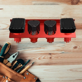 Suport metal pentru baterii Milwaukee M12, Zhengjia, stil modern minimalist