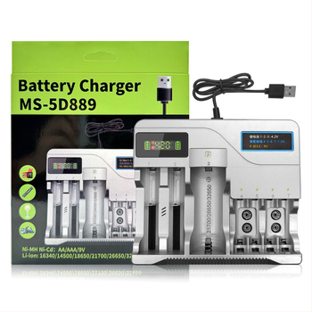 Φορτιστής USB για μπαταρίες Li-ion και NiMH, διπλή έξοδος 4.2V/1A και 1.2V/1A, είσοδος 5V, CE/ROHS