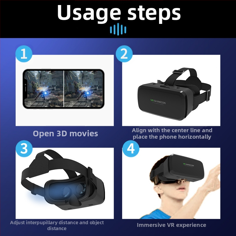 Magic Mirror G06A VR очила — вход чрез мобилен екран, резолюция 720-1080-2K, функции: социални развлечения, проследяване на движение