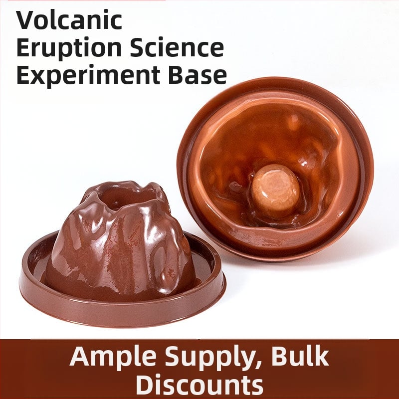 KEQU Μοντέλο βάσης πειράματος για έκρηξη ηφαιστείου, DIY εξοπλισμός χημικών πειραμάτων, STEAM χειροποίητο, μη ηλεκτρικό, παιχνίδι φυσικής εκπαίδευσης για 7–14 ετών