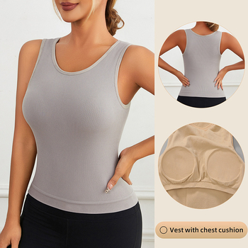 Τοπ χωρίς μανίκια, χωρίς ραφές, τετράγωνη λαιμόκοψη, νάιλον ύφασμα, 80-90% νάιλον περιεκτικότητα, λεπτό ύφασμα 121-140 g/m², κατάλληλο για όλες τις εποχές