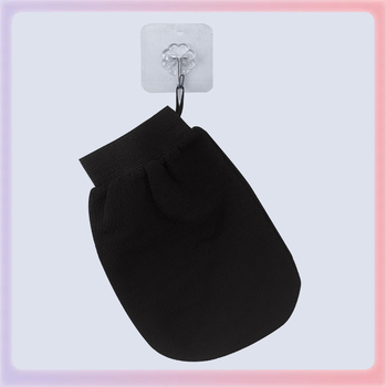 Απολεπιστικό γάντι μπάνιου από ίνες φυτικής προέλευσης, μονόστρωτο, διπλής όψης με τραχιές κόκκους άμμου για μασάζ πλάτης