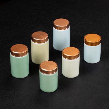 Keramička posuda za čaj s Celadon završetkom i poklopcem od legure, otporna na vlagu, mogućnost ispisa logotipa